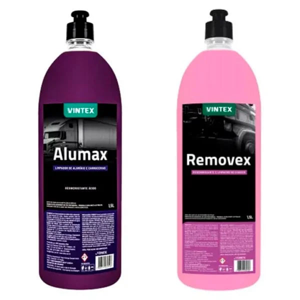 Vonixx Alumax + Removex Vintex Kit Degreaser Descaler Cleaner 2x1.5L Heavy-Duty