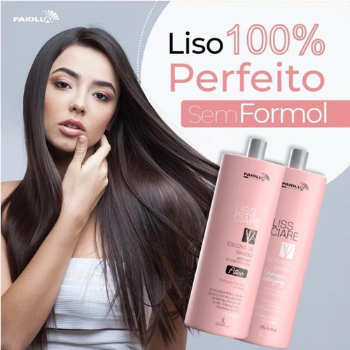 Kit Paiolla Progressive Brush Bamboo Liss Ciare Without Formaldehyde – 2×1000mL