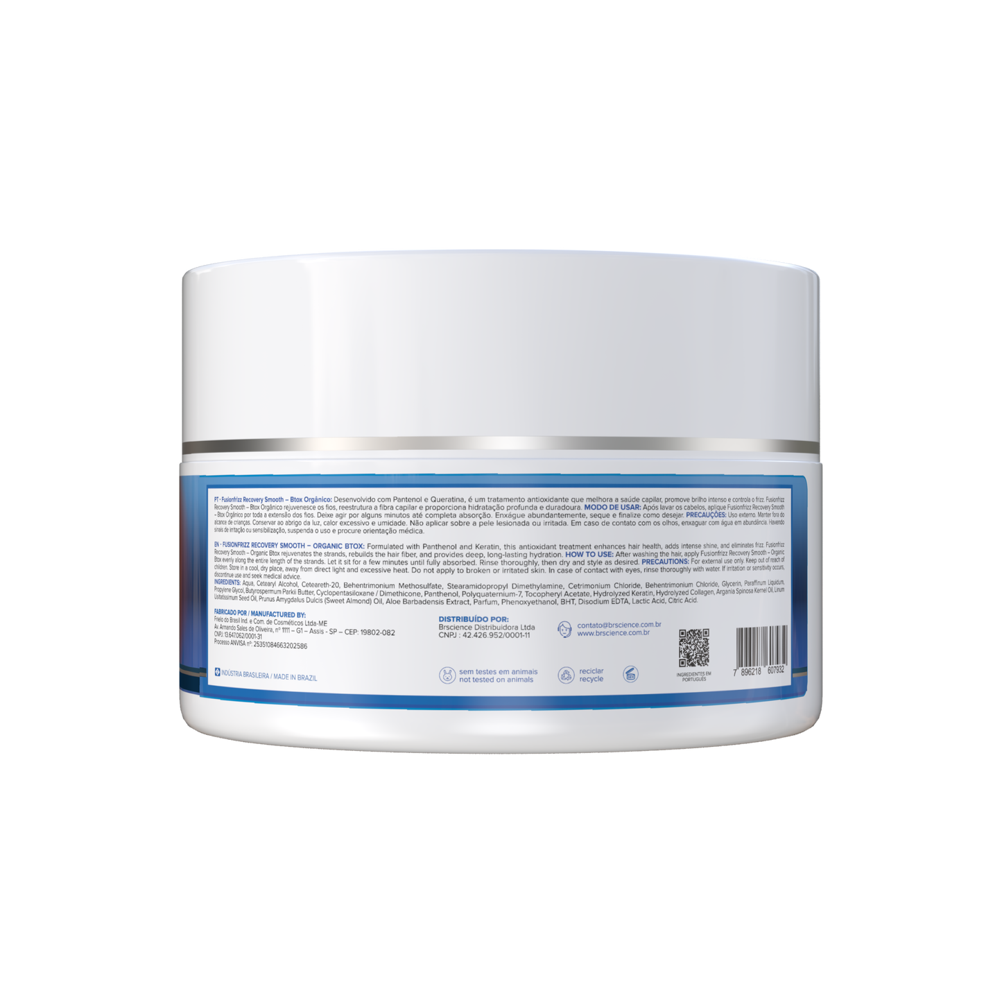 Brscience Fusionfrizz Recovery Smooth BTX Hair Mask โ Volume Reduction & Repair โ 250g