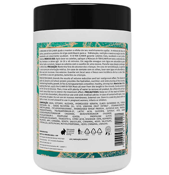 Ghair Intense Organic Hair Mask – Smoothing & Shine – 1Kg