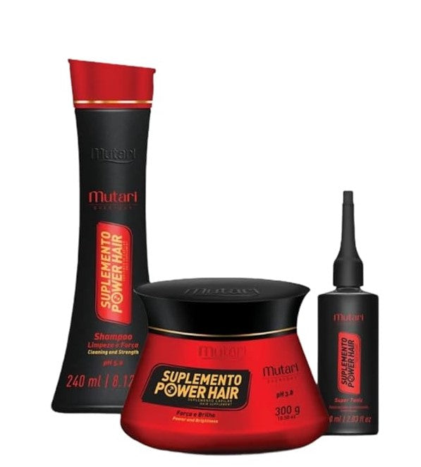 Mutari Supplement Power Hair Set Shampoo, Conditioner, Supplement Mask - 3x1