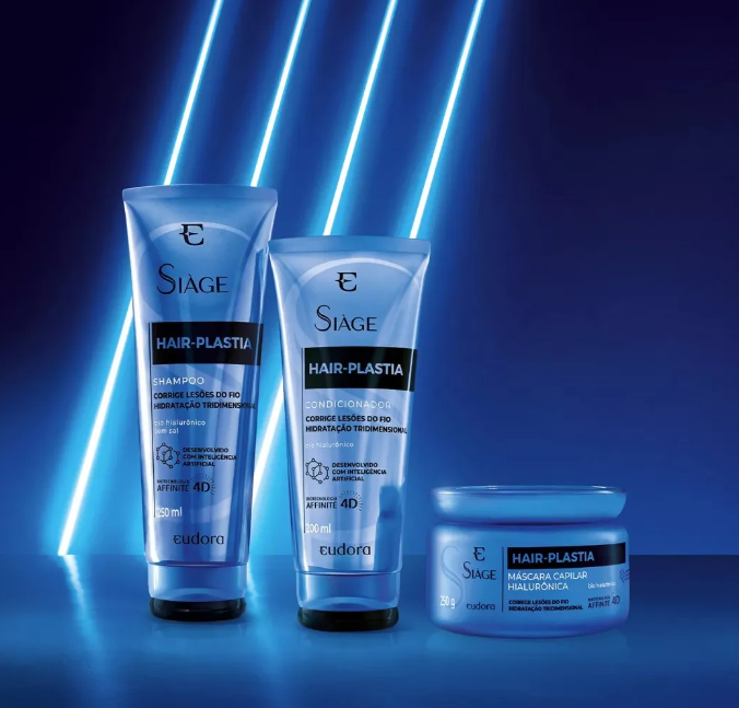 Siàge Hair-Plastia Combo — Shampoo 250mL, Hair Mask 250g & Conditioner 250g for Intensive Hair Care - 3×1