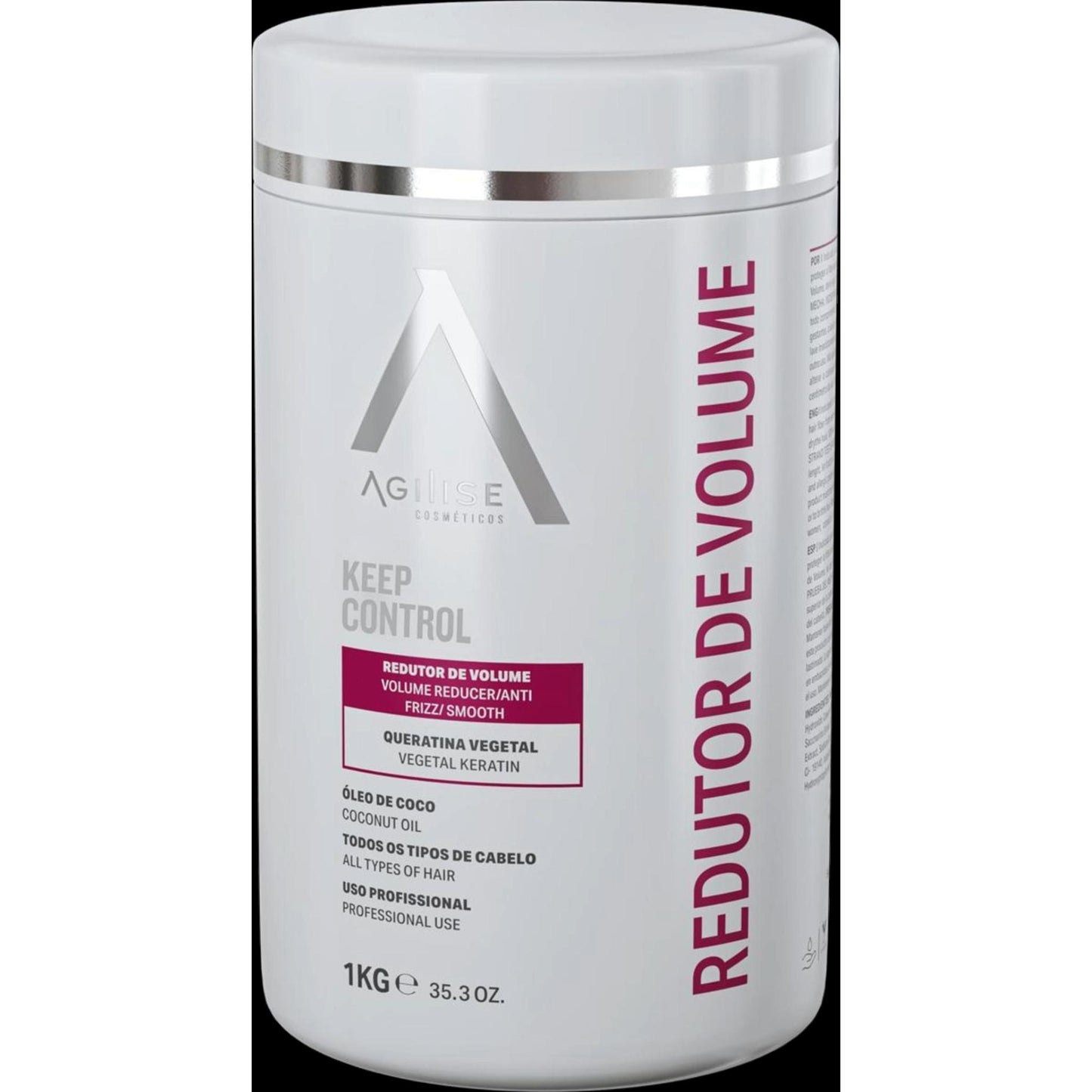 Agilise Vegetable Keratin Volume Reducer – Brazilian Smoothing Treatment – 1L