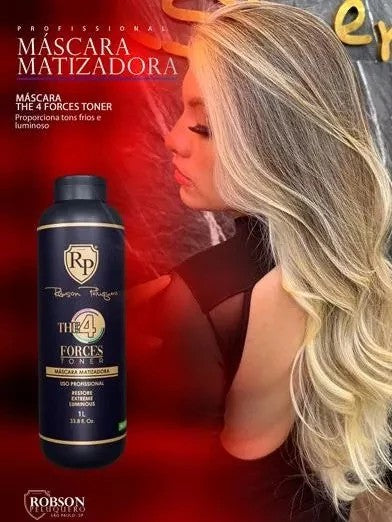 Robson Peluquero – 4 Forces Toner Mask Restore Extreme Luminous – 1000mL