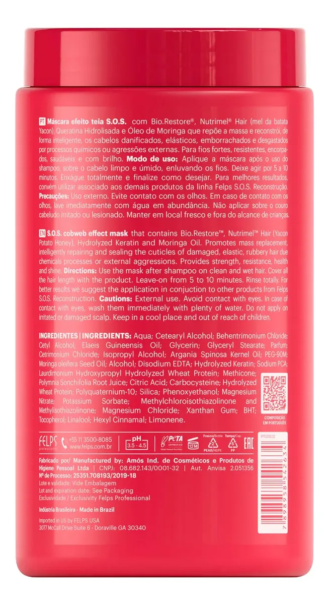 Felps SOS Reconstruction Treatment Hair Mask β Intensive Repair β 1Kg