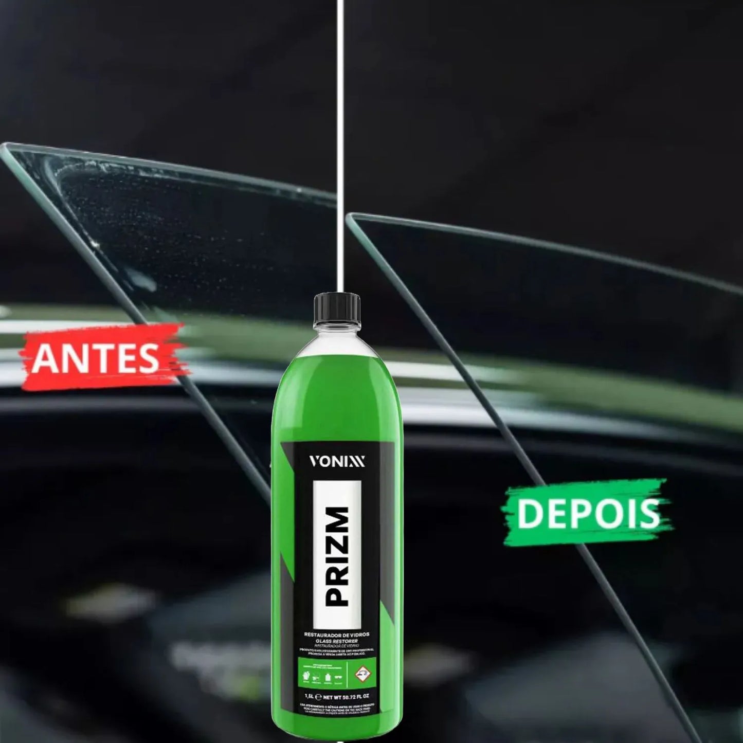 Vonixx Prizm Automotive Glass Restorer โ 500 ml (16.9 fl oz)