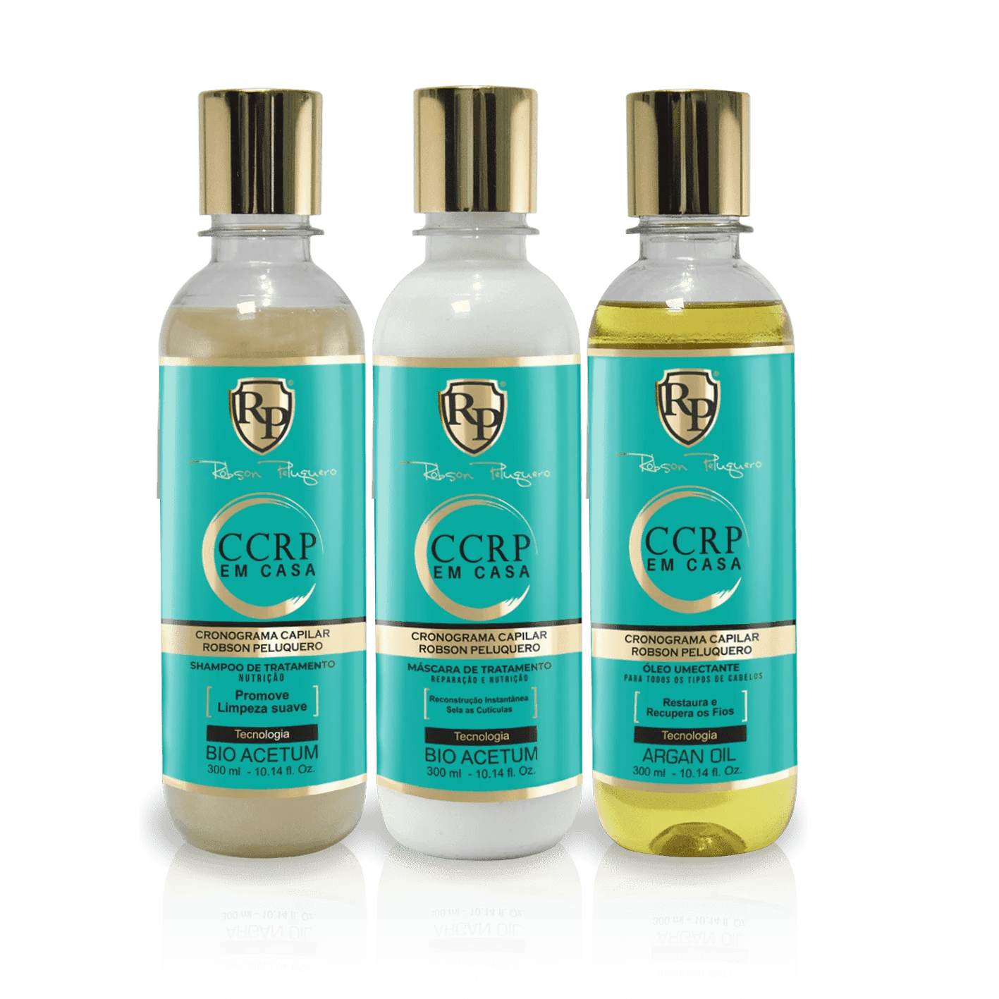 Robson Peluquero CCRP Home Care Kit – Hair Repair and Rebuilding System – 3×300mL