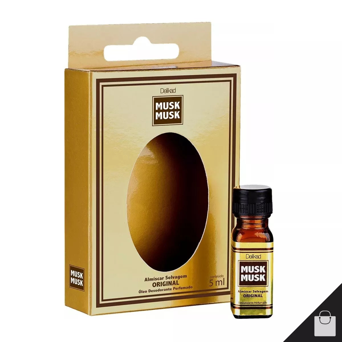 Delikad Wild Musk Oil Original Fragrance Deodorant Perfume Coty New Sealed - 5mL