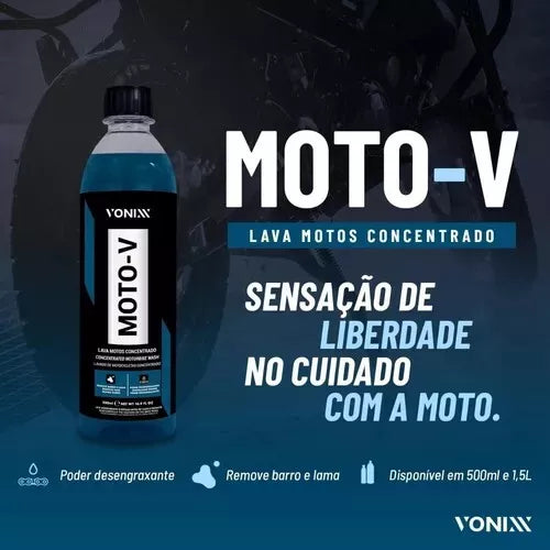 Vonixx Moto-V Degreasing Shampoo For Motorcycle Washing - 1.5L