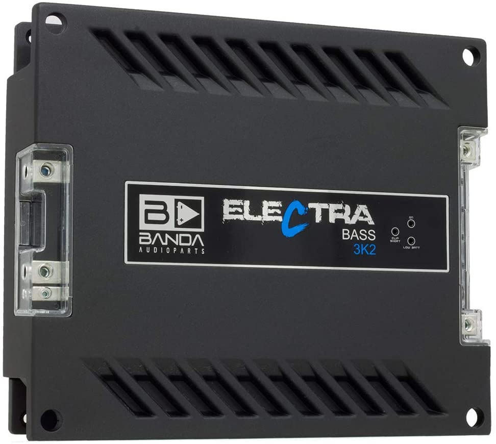 Banda Electra Bass 3K2-1 Channel 3750 Watts RMS 2 Ohm Car Amplifier