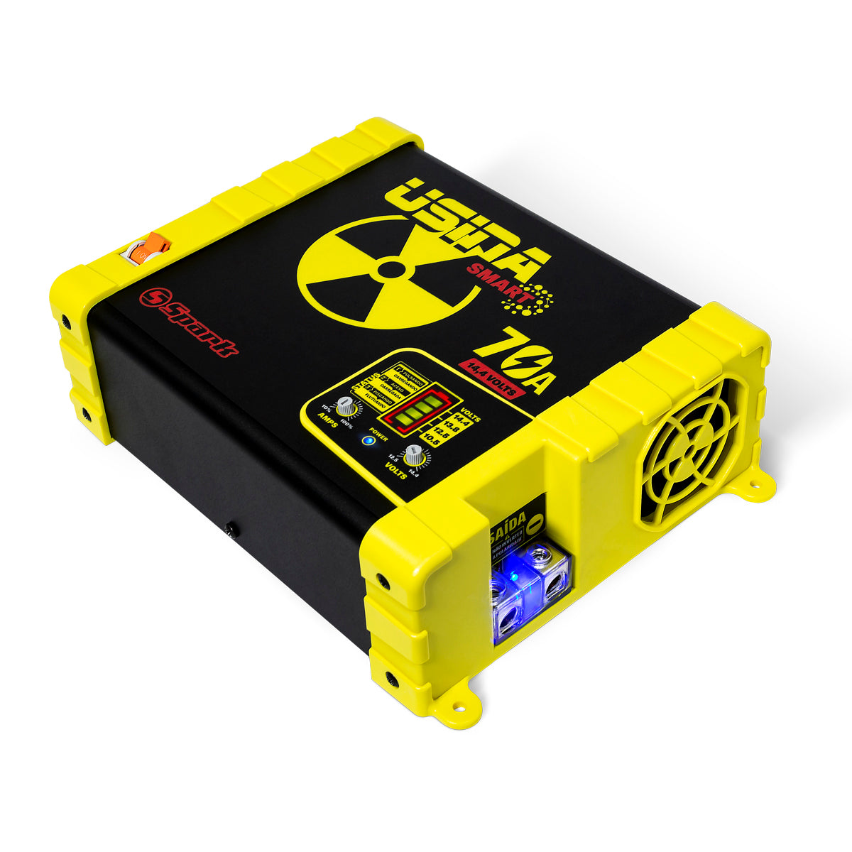 Automotive Power Supply and Charger Usina 70A Plus - 12V - Battery Meter