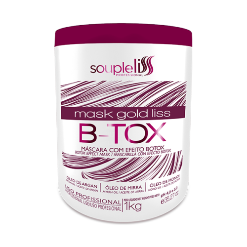 SoupleLiss B-tox Gold Hair Mask โ 1Kg โ Volume Reducing & Reconstructive Treatment