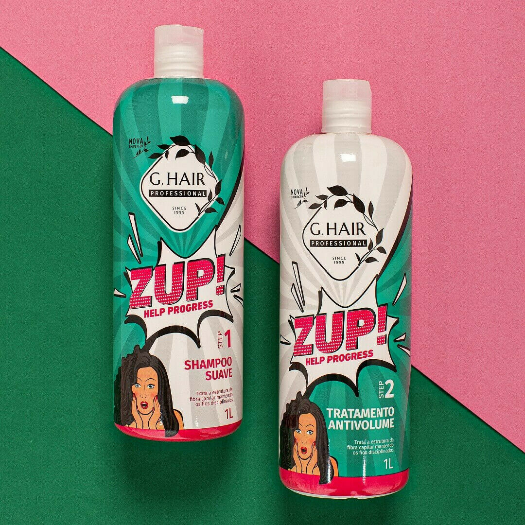 Ghair Zup Help Hair Care Kit – Smoothing & Shine – 2x1000mL