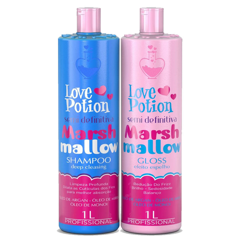 Love Potion Marshmallow - Semi definitive progressive Brazilian Keratin 2x1000mL