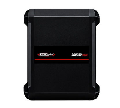 Soundigital 3000.1 Nano – 3000W RMS – 2 Ohms – Compact Digital Mono Amplifier