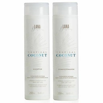 Lana Brasiles Tropical Coconut Shampoo And Conditioner Kit 2x250mL