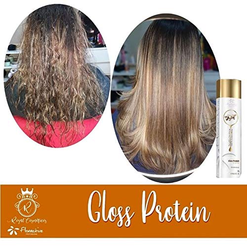 Floractive Vegan Gloss Protein Extreme One Step Nanoplastia – 1000mL – Brazilian Keratin Treatment