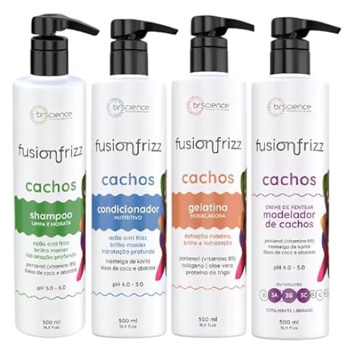 Brscience Fusion Frizz Curly Hair Kit 3A 3B 3C – Hydration & Definition 4x500mL