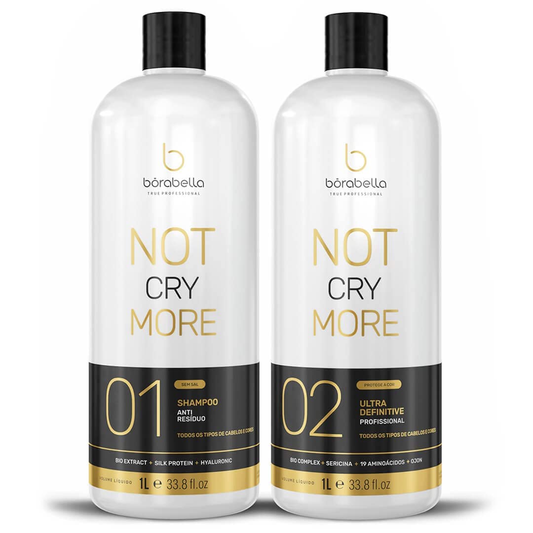 Kit Borabella No More Crying Brazilian Keratin Treatment - 2x1000mL