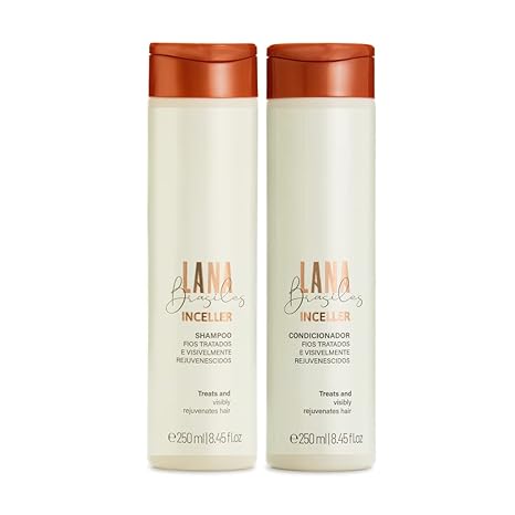 Lana Brasiles Inceller Duo Shampoo & Conditioner 2×250mL | Daily Hair Repair