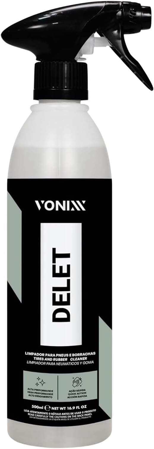 Vonixx Delet Tire & Rubber Cleaner – High-Performance Formula 500 ml (16.9 fl oz)