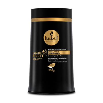 Haskell Cavalo Forte Professional Hair Kit – 3×1 – Shampoo, Conditioner & Mask for Strength and Growth