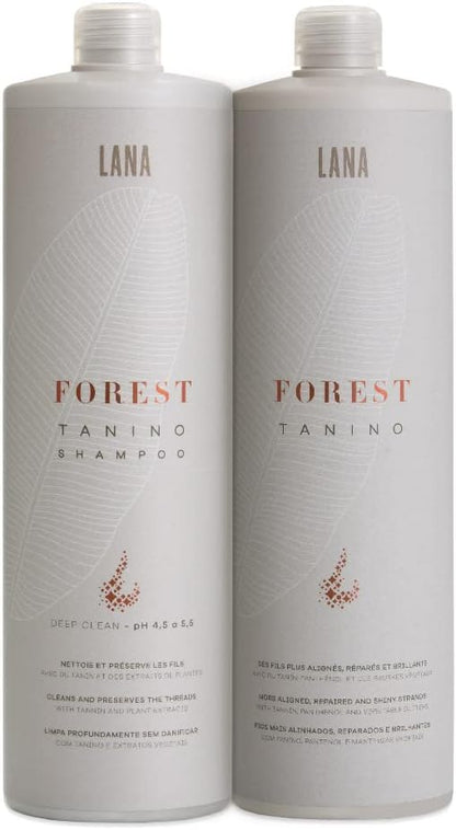 Lana Brasiles Forest Tanino Hair Kit 2×1L | Professional Brazilian Smoothing