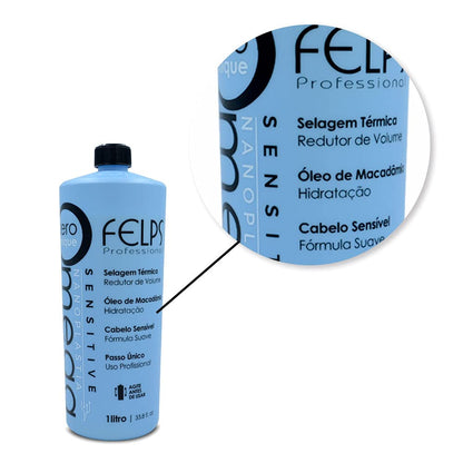 Felps Omega Zero Unique Nanoplastia Smoothing Treatment - Formaldehyde Free - 1L