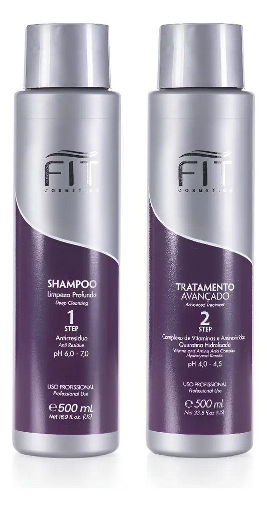 FIT Cosmetics Advanced Hair Treatment Kit Shampoo + Keratin Treatment 2x500mL