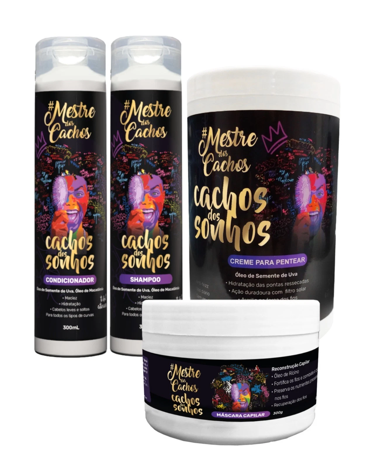 Master of Curls Dreams Curl Kit 4 en 1 Cachos Dos Sonhos Hair Care Set