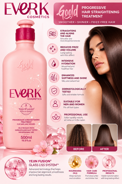 Everk Gold Spell Yejin Fusion Progressive Hair Straightening Treatment - 500mL