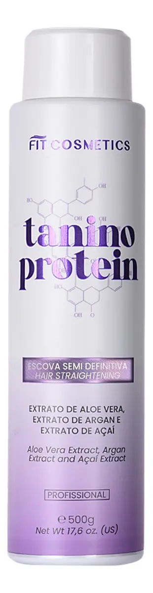 FIT Cosmetics Tanino Protein Hair Straightening Aloe Vera Argan & Açaí - 500mL