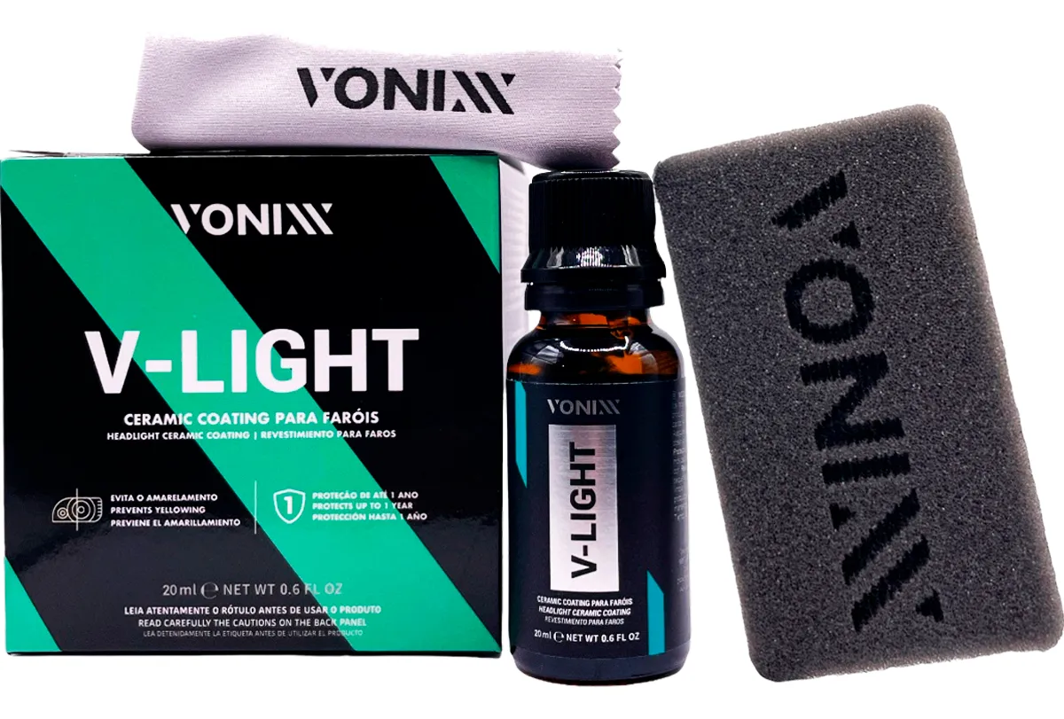 Vonixx V-Light Headlight Ceramic Coating 20ml Anti-Yellowing Protection Kit