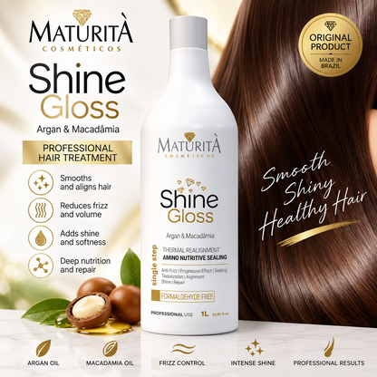 Maturita Shine Gloss Argan Macadamia Thermal Sealing Hair Treatment 1L