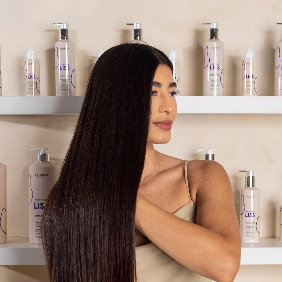 Candice Peptide Liss Thermal Anti-Frizz Hair Treatment Tucuma Oil 1L