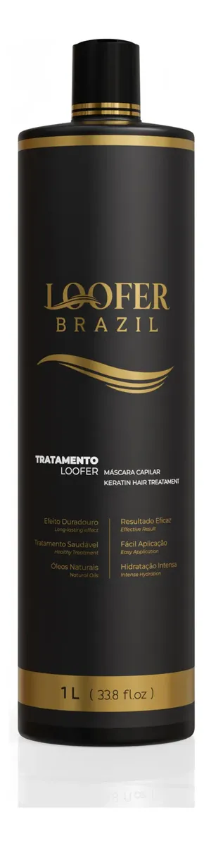Loofer Brazil Keratin Hair Treatment Mask 1L Smoothing Hydration Anti-Frizz