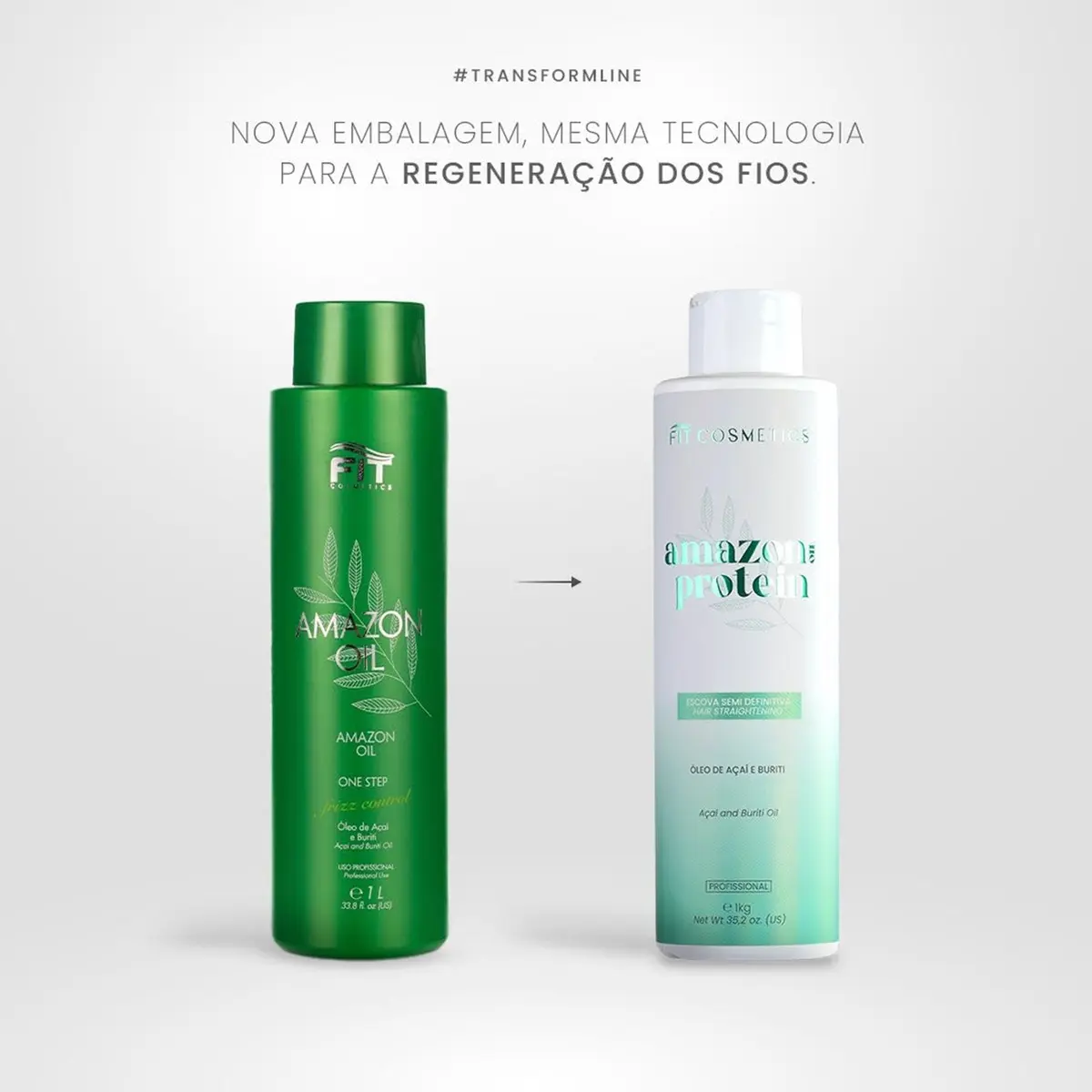 FIT Cosmetics Amazon Protein Hair Straightening Açaí and Buriti Oil 1000mL