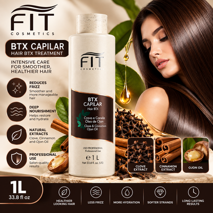 FIT Cosmetics BTX Capilar Hair Treatment Ojon Oil Clove & Cinnamon Anti Frizz 1L