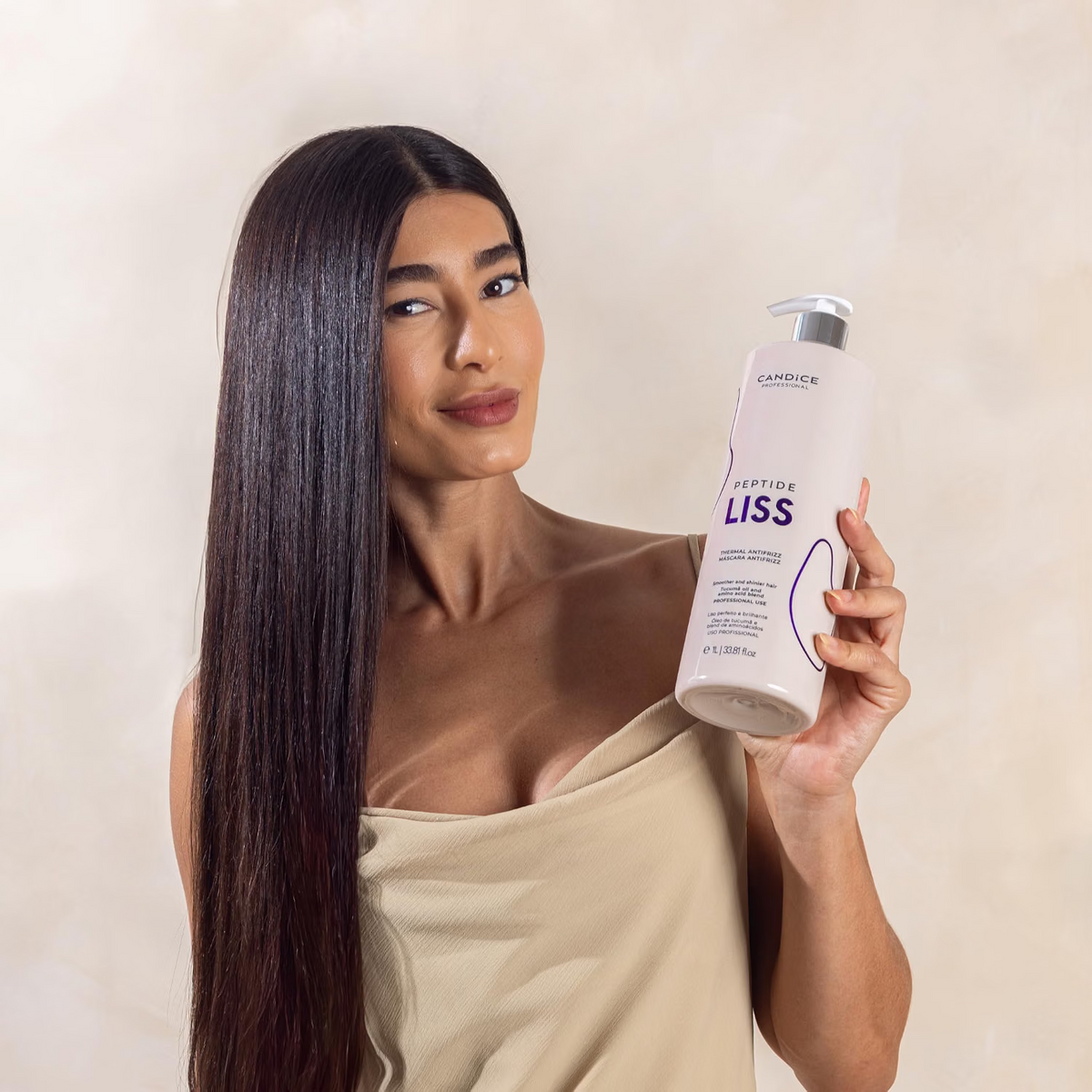 Candice Peptide Liss Thermal Anti-Frizz Hair Treatment Tucuma Oil 1L