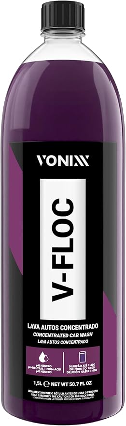 Vonixx V-Floc pH-Neutral Car Wash Shampoo – 1.5L (50.7 fl oz)