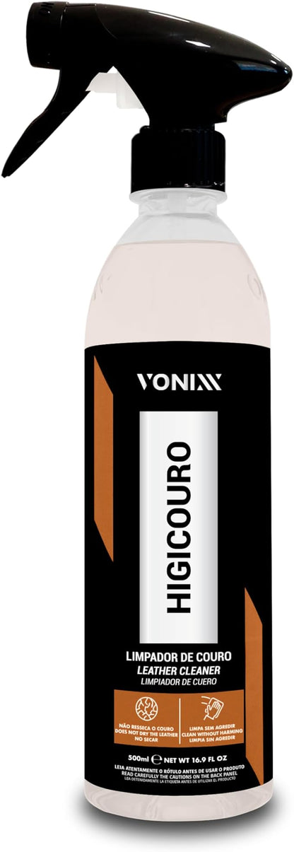 Vonixx Higicouro Leather Cleaner – Removes Dirt & Stains Interior Care 500 ml (16.9 fl oz)