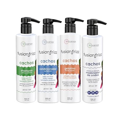 Brscience FusionFrizz Curly Hair Kit 2A 2B 2C – Hydration & Definition 4x500mL
