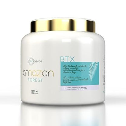 Kit Brscience Amazon Forest Keratin - Keratin Treatment 1000mL - Mask BTX 1Kg