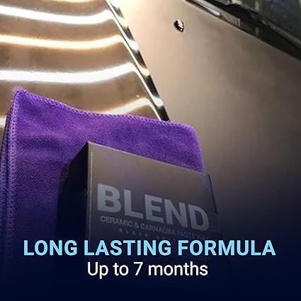 Vonixx Blend Ceramic & Carnauba Paste Wax Black Edition – 7 Month Shine & Water Repellency 100 g (3.5 oz)