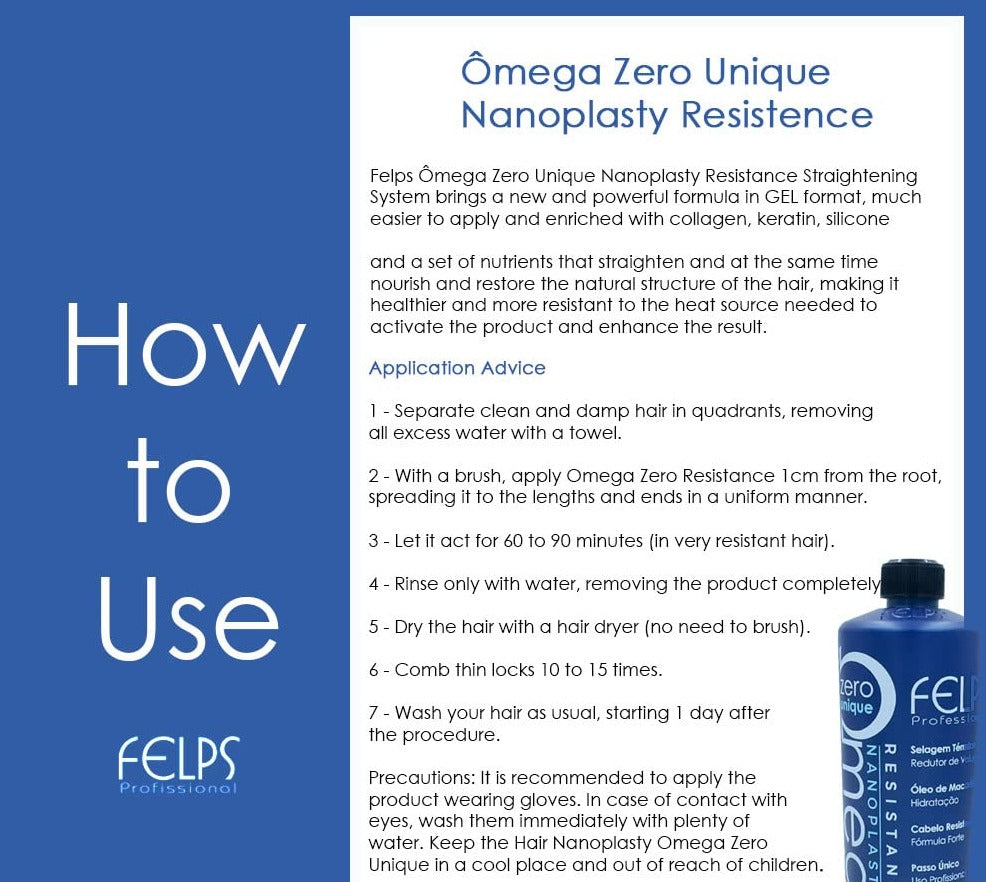 Felps Omega Zero Nanoplastia Progressive Resistance Keratin Treatment - 1L
