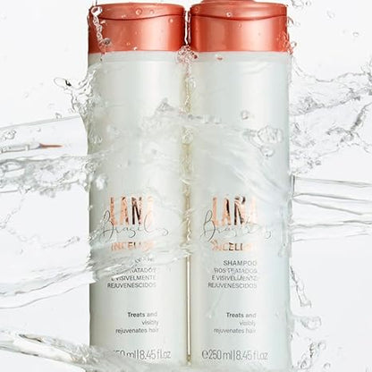 Lana Brasiles Inceller Duo Shampoo & Conditioner 2×250mL | Daily Hair Repair
