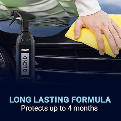 Vonixx Blend Ceramic & Carnauba Spray Wax Black Edition – Shine for Dark Paint 500 ml (16.9 fl oz)