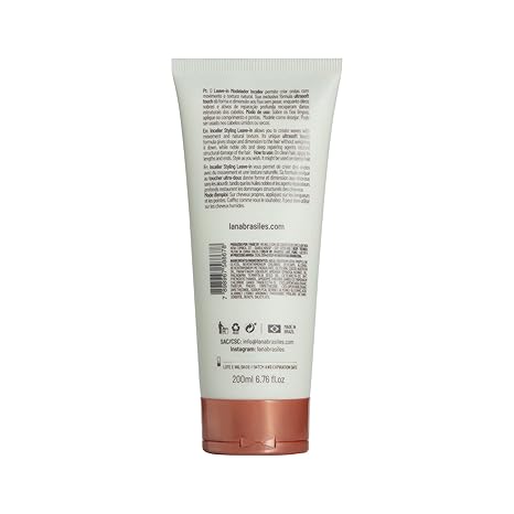 Lana Brasiles Inceller Leave-In Wave Modeling Cream 200mL | Anti-Frizz Styling