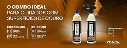 Vonixx Higicouro Leather Cleaner – Removes Dirt & Stains Interior Care 500 ml (16.9 fl oz)