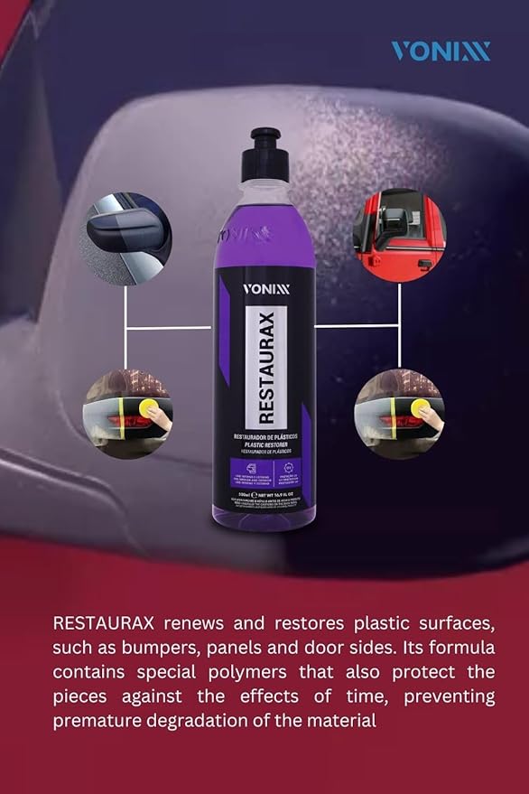 Vonixx Restaurax Plastic Surface Renewal & Protection – 500 ml (16.9 fl oz)